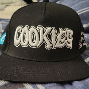 Cookies Black And White Embroidered Snapback Hat